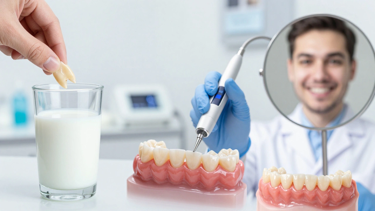 Kroky opravy zlomeného předního zubu: od zlomku až po dokonalou náhradu.