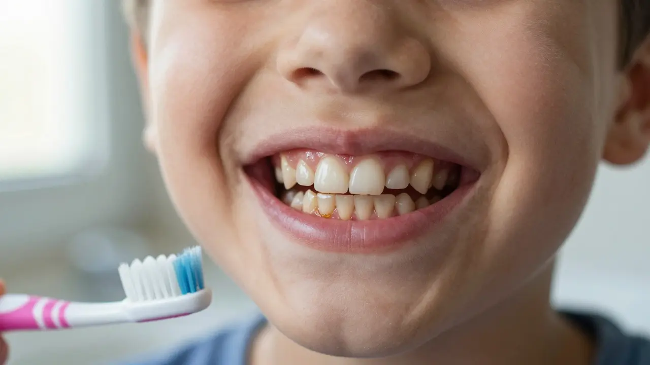 Jak vypadá zubní kámen u dětí a jak ho poznat?