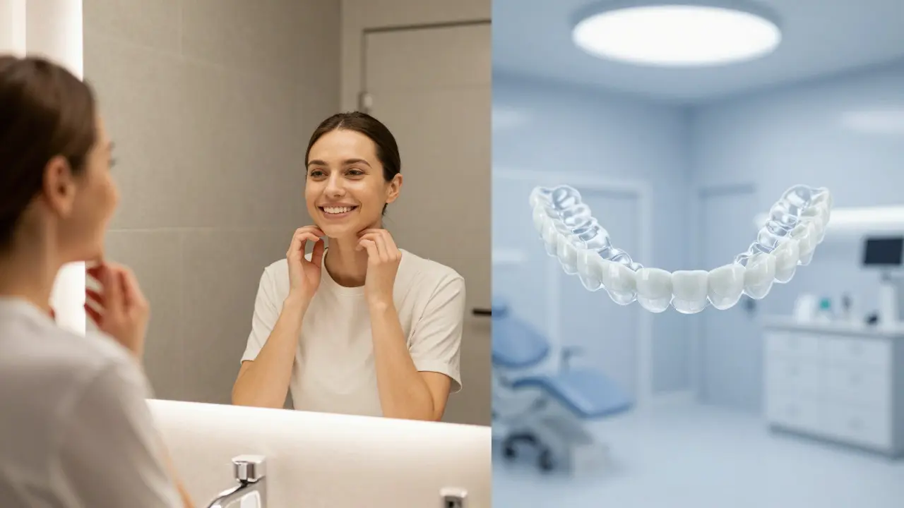 Koncept volby mezi akceptací sebe sama a estetickou stomatologií